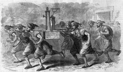 Constantinople - organisation du service de la pompe à incendie en 1868