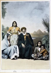 Famille copte en Égypte
