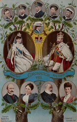Carte postale du couronnement