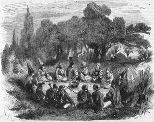 Conseil tenu par les chefs des janissaires à Constantinople vers 1400