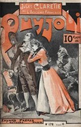 Couverture du roman « Puyjoli » (1890) par Jules Claretie (1840-1913).