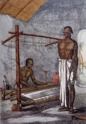 Culture, civilisation et société indiennes : le tisserand en Inde.