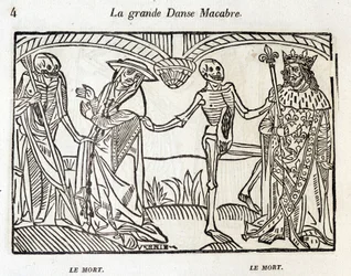 Danse macabre - gravure