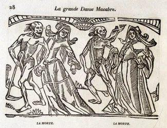 Danse macabre - gravure