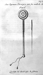 De Acupunctura par W.Ten Rhijne. Londres 1683. Premier texte occidental traitant de l