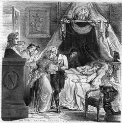 Mort de Napoléon II, fils de Napoléon Ier, duc de Reichstadt (1811-1832).