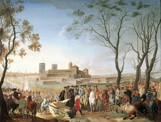 Décembre 1733, Capitulation de Milan à Charles Emmanuel III de Savoie (peinture)