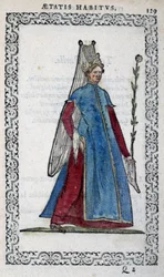 Demoiselle de Turk - dans « Habits et effigies » par Jean Sulperius