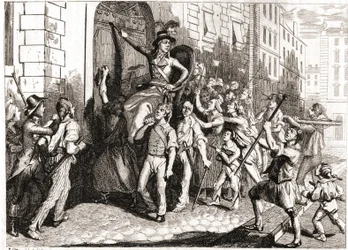 Destruction des bâtiments de Lyon pendant la Révolution française