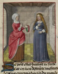 (détail) de la Vieille et Bel Accueil, de 