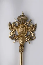 (détail) de la clé de Chambellan, Mexique. Période du roi Maximilien I (1832-1867).