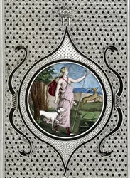 Diane (Artémis) chasseresse. Gravure du XIXe siècle