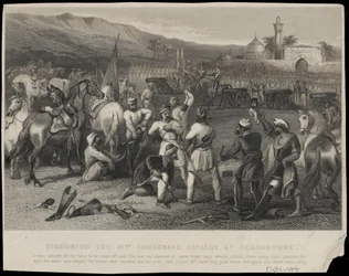 Désarmement du 11e régiment de cavalerie régulière à Berhampore