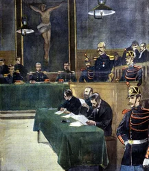 Affaire Dreyfus, le commandant Esterhazy au Conseil de guerre
