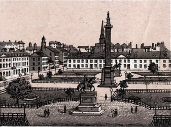Édimbourg, Écosse : vue de George Square à Édimbourg