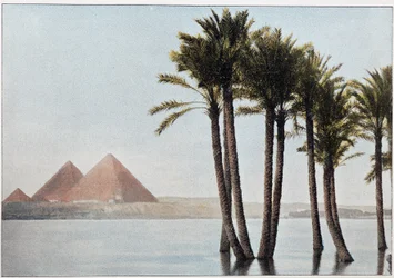 Égypte : la crue du Nil et les pyramides de Gizeh