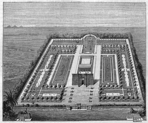 Jardin égyptien à l