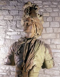Figure de proue de corsaire du 17e siècle conservée au Musée de Saint-Malo