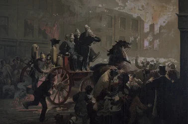 Camion de pompiers, fin du 19e siècle