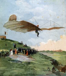 Premier essai de vol plané d