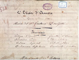 Première page de la partition de L