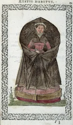 Demoiselle flamande - dans « Habits et effigies » par Jean Sulperius