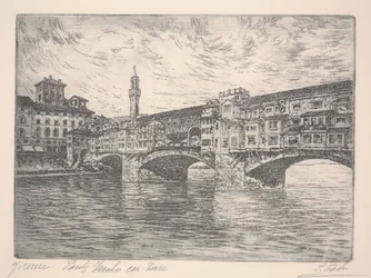 Florence, Ponte Vecchio avec tour