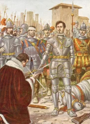 François Ier donnant son épée à Lannoy lors de la bataille de Pavie
