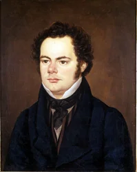 Franz Schubert (1797 - 1828), portrait conservé à la Société des Amis de la Musique, Vienne.