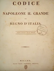 Frontispice du Code de Napoléon, en 1806
