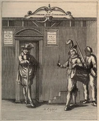 Frontispice de "La Comédie des Comédiens, Poème de Nouvelle Invention" par Georges de Scudéry - 1635