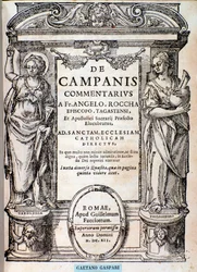 Frontispice de De campanis par Rocca