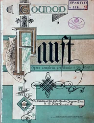 Frontispice de Faust, opéra de Charles Gounod