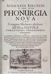 Frontispice de Phonurgia nova (1673)