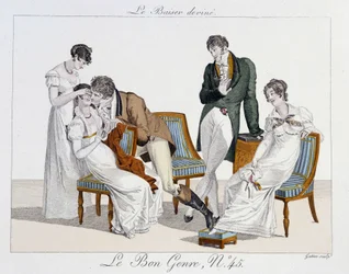 Jeu : « Le baiser deviné » - dans « Le Bon Genre », no 45
