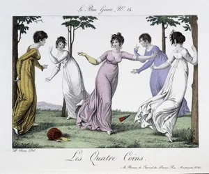 Jeu des quatre coins - dans « Le Bon Genre », n° 14, début XIXe siècle
