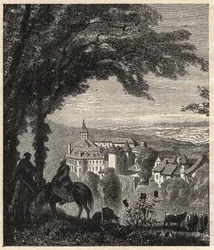 Gargilesse-Dampierre - Indre - France - gravure dans 