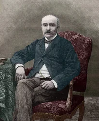 Georges Clemenceau (1841-1929), homme politique français en 1885.