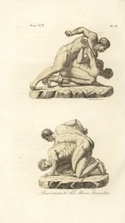 Athlètes grecs en compétition dans l