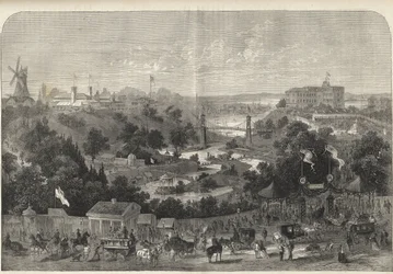 Hambourg - Allemagne - Exposition horticole de 1869 - Hambourg - le parc de l