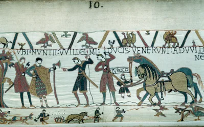 Harold informant le duc de Normandie Guillaume le Conquérant