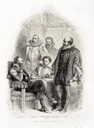 Henri IV (1553 - 1610) et ses ministres : Théodore Agrippa d