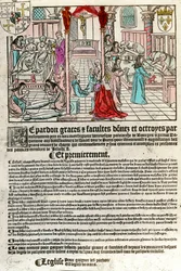 Hôpital au 16e siècle : Lettre d