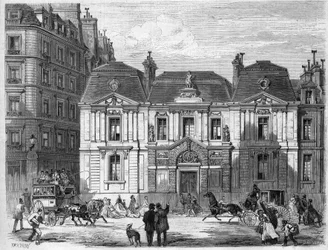 Hôtel Carnavalet dans la rue alors appelée Culture Sainte Catherine à Paris, aujourd