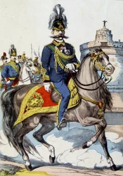 Humbert Ier à cheval, roi d
