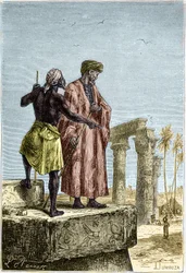 Ibn Battuta (1307-1377) en Égypte - dans "Découverte de la terre" par Jules Verne