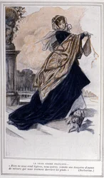 Illustration pour la pièce de théâtre « Barberine » créée en 1835 par Alfred de Musset (1810 - 1857)