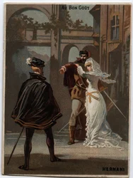 Illustration de « Ernani » par le compositeur italien Giuseppe Verdi (1813 - 1901), opéra créé en 1844 d