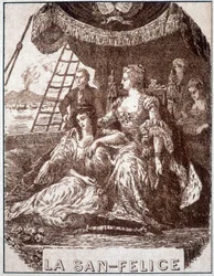 Illustration de « La San Felice » par Alexandre Dumas père. Éd. A. Le Vasseur, Paris