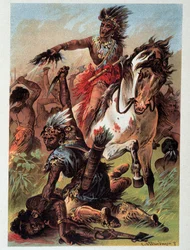Illustration de « Bas de Cuir » par F. Cooper